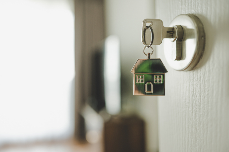 key with house keychain