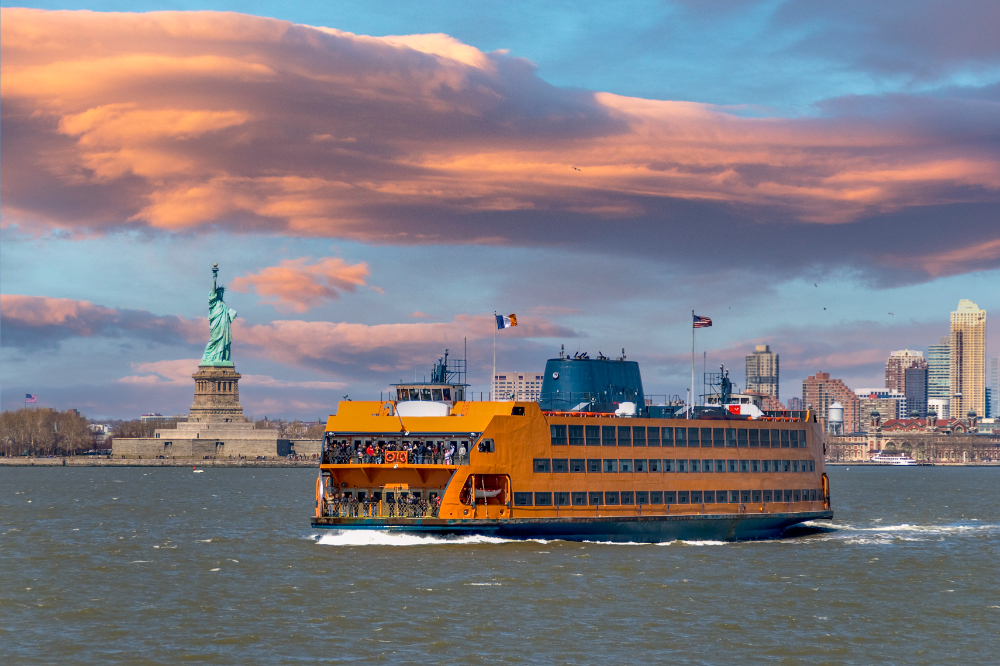 Ferry ship on New York